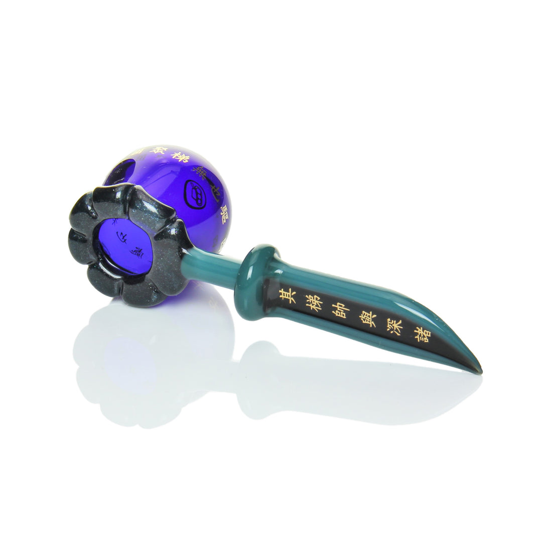 Sokol x Julie Steffey Bubble Stick Dabber Blue — heady bubble stick dab tool collab, hero shot