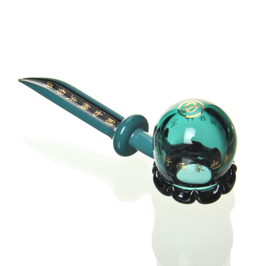 Sokol x Julie Steffey Bubble Stick Dabber Teal (01) — alternate angle of the dabber