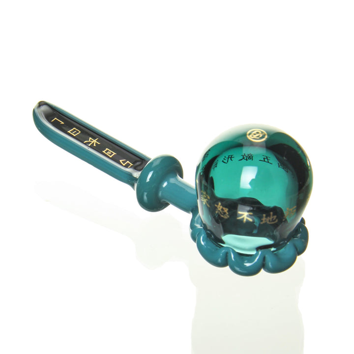 Sokol x Julie Steffey Bubble Stick Dabber Teal (02) — heady bubble stick dab tool collab, hero shot