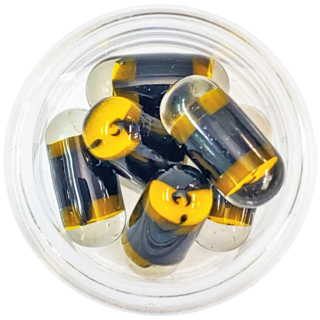 Steve H Glass Milli Malachi Terp Pillar Wutang Black — milli-decorated terp pillar with Malachi artwork in Wutang Black