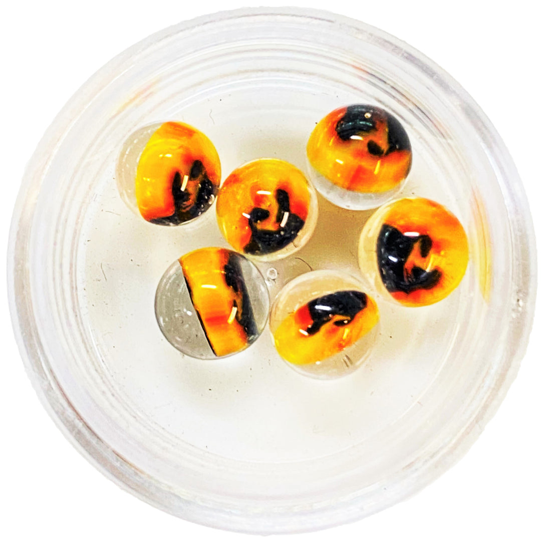 Steve H Glass Quix Milli Terp Pearl Fire Relief — heady glass terp pearl with fire relief millefiori cane