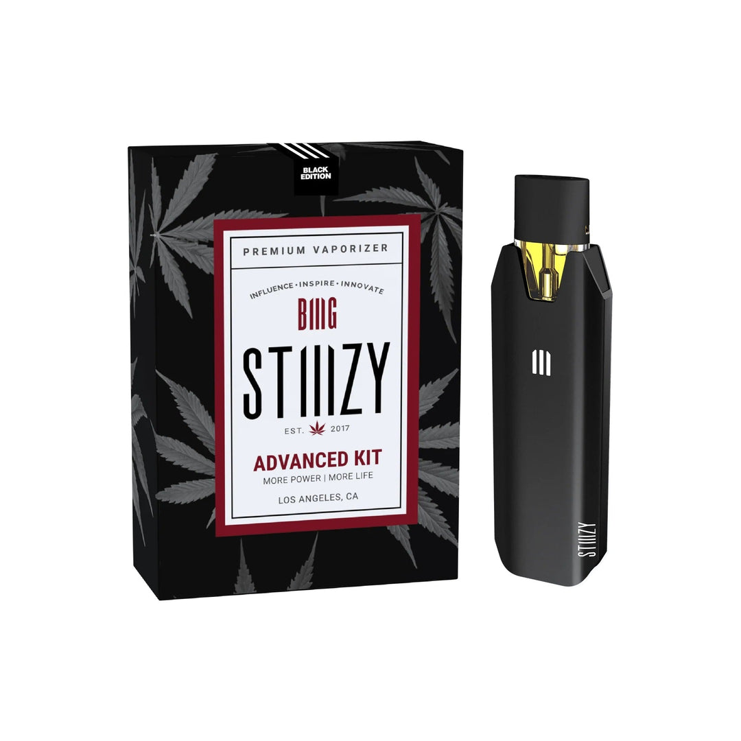 Stiiizy Biiig Battery Advanced Kit — Black edition pod battery, boxed view
