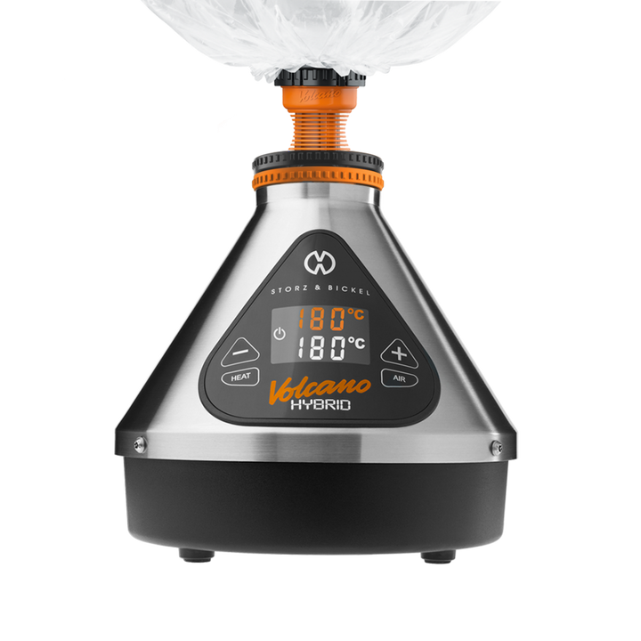 Storz & Bickel Volcano Hybrid vaporizer — desktop vaporizer with balloon bag, detail