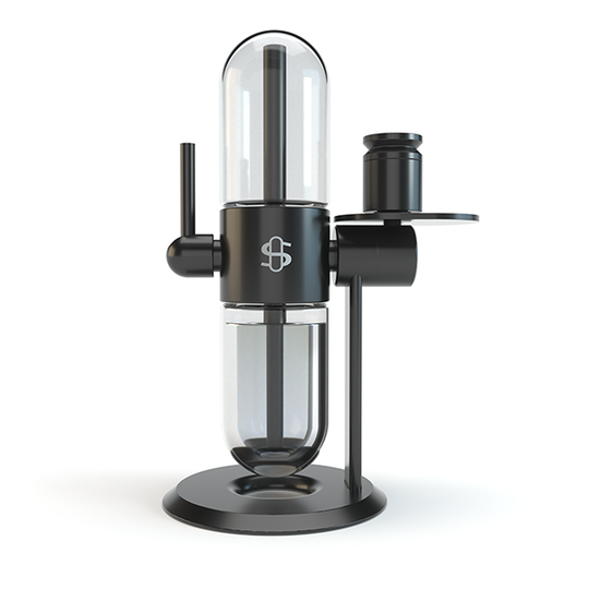 Stundenglass Gravity Hookah — kinetic-rotation gravity hookah waterpipe, front main view