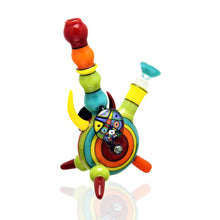 Load image into Gallery viewer, T-Funk Glass x Alejandro Glass - 7&quot; Oddaalleey Rainbow Mini Tube