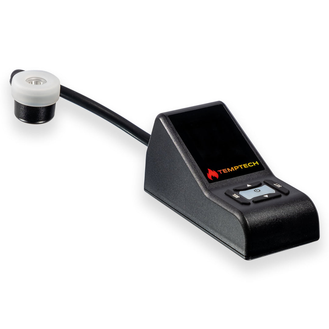 TempTech FLEX Digital IR Thermometer — FLEX thermometer in use lifestyle shot