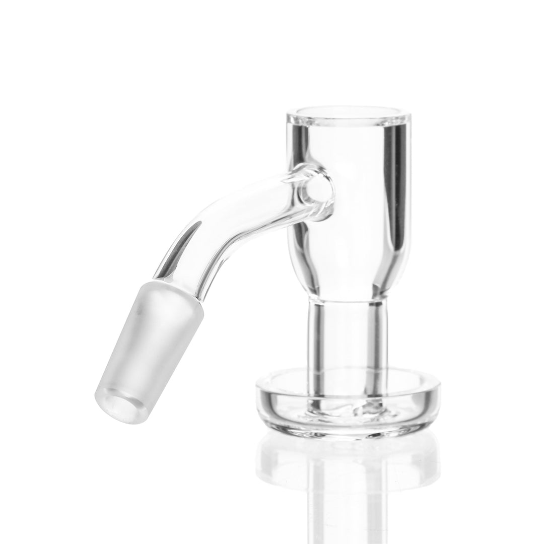 Toro Glass Mini Terp Slurper 10mm Male 45deg — 10mm 45deg mini terp slurper from alternate angle