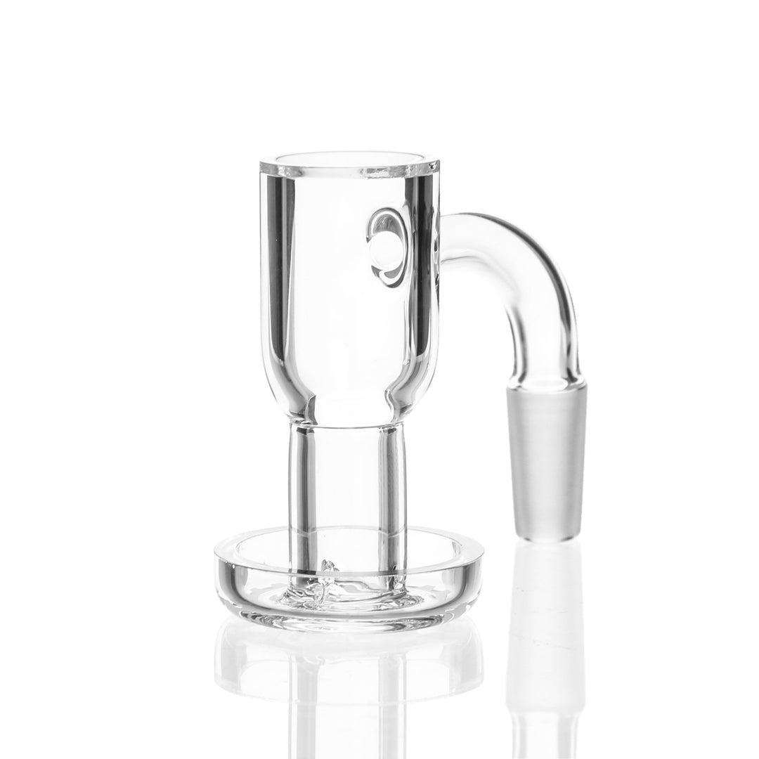 Toro Glass Mini Terp Slurper 10mm Male 90deg — mini terp slurper quartz banger with 10mm male joint at 90 degrees