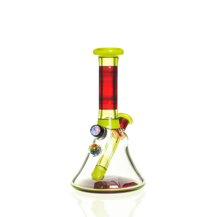 Truchalk Glass 5mm Mini Beaker Green — green 5mm mini beaker from alternate angle