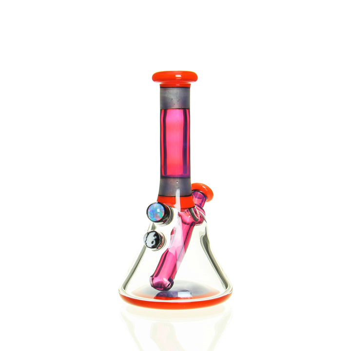 Truchalk Glass 5mm Mini Beaker Orange — orange 5mm mini beaker from alternate angle