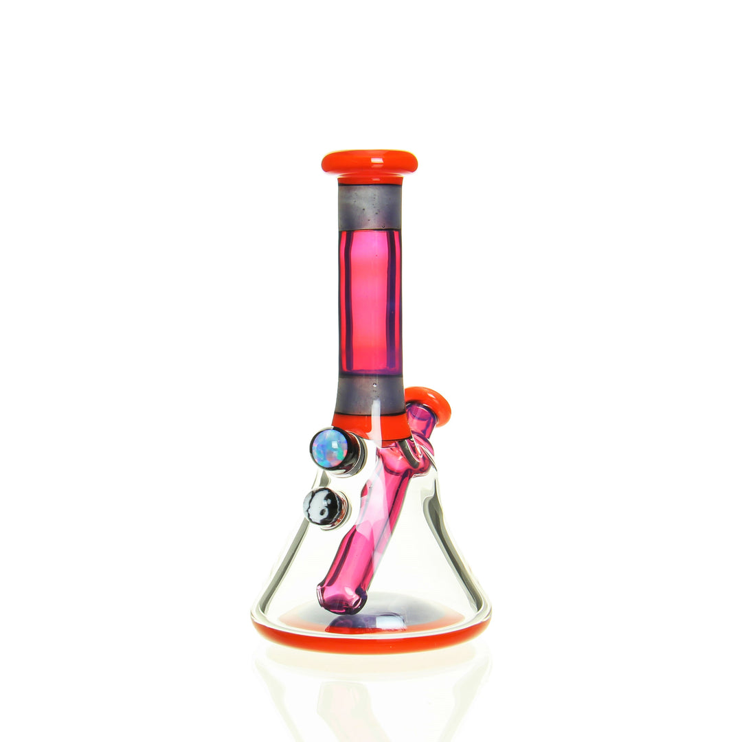 Truchalk Glass 5mm Mini Beaker Orange — orange 5mm mini beaker from alternate angle