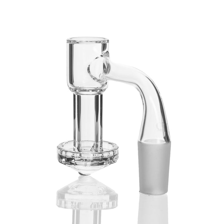 TruQuartz Faceted Slurper 10mm Male 90deg — 10mm faceted slurper from alternate angle