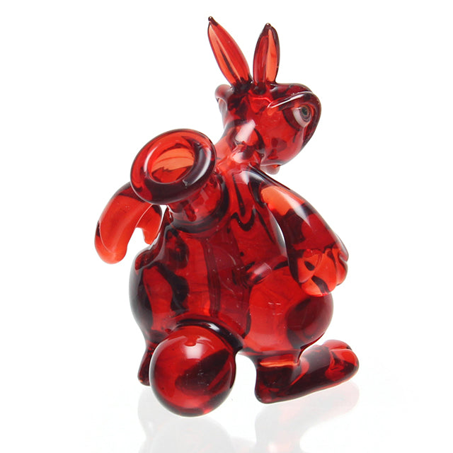 Vibe Glass Mini Bunny Bubbler side view