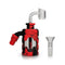 Waxmaid - 5" Silicone & Glass Ash Catcher Kit - Red & Black