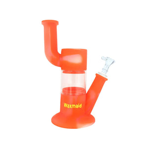 Waxmaid - 9" Robo Silicone Water Pipe - Orange