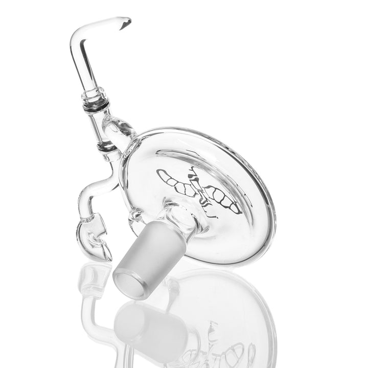 Worm Quartz Noodle Vapor Dish 18mm Male — noodle texture detail