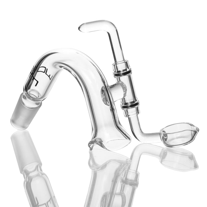 Worm Quartz Puddle Vapor Curve 14mm Male 45deg — alternate angle of the vapor curve