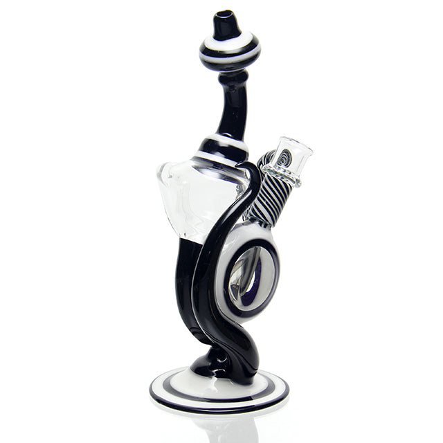Wyoming Mofo Recycler Bubbler Black White side view