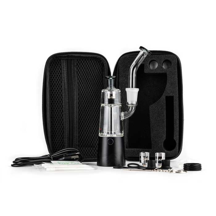 Xvape Vista Mini 2 vaporizer — black wax pen vaporizer, side view