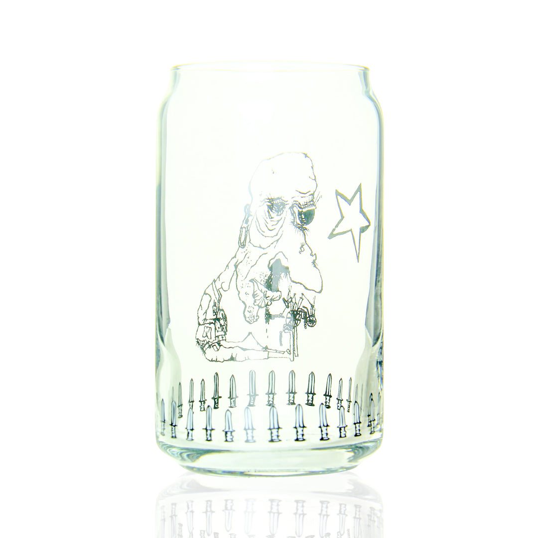 Zach P 10oz Drinking Glass Indulgence side view