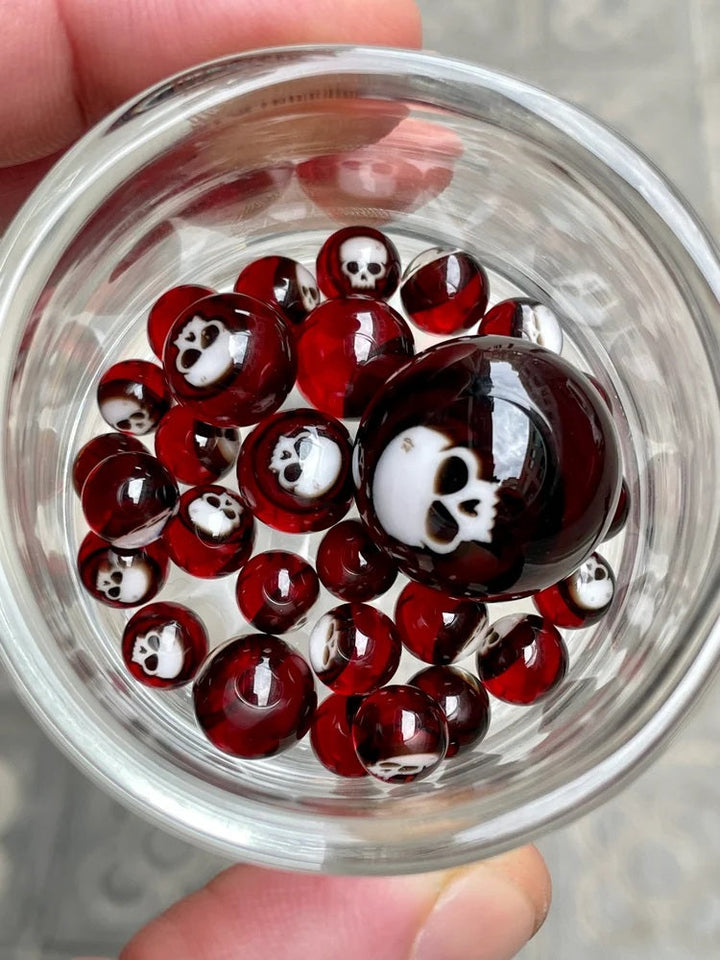 Zach P 8mm Terp Pearl Skull Face — heady terp pearl for slurper bangers, hero shot