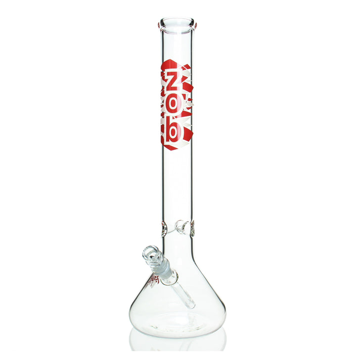 ZOB 18in Beaker Red — 18in beaker bong with red accent