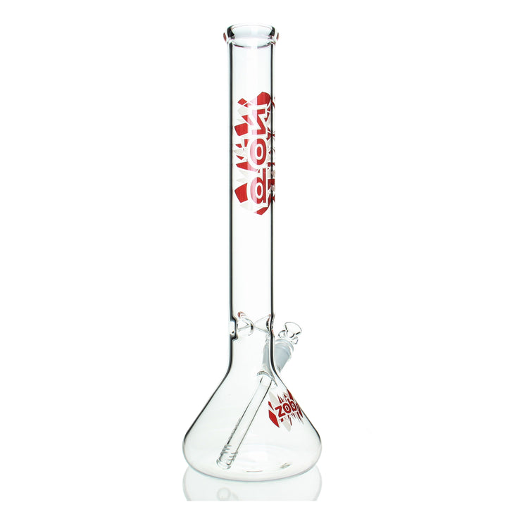 ZOB 18in Beaker Red — red 18in beaker from alternate angle