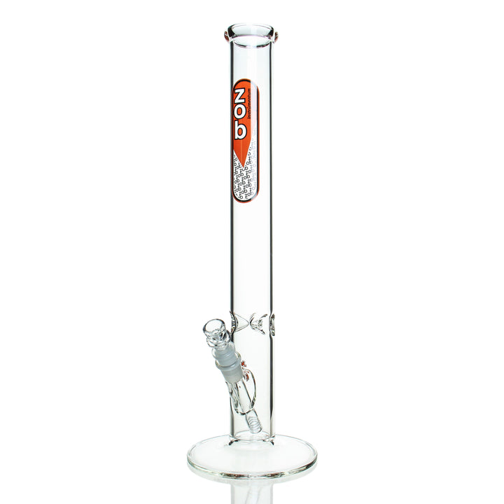 ZOB 18in Straight Orange — 18in straight tube bong with orange accent
