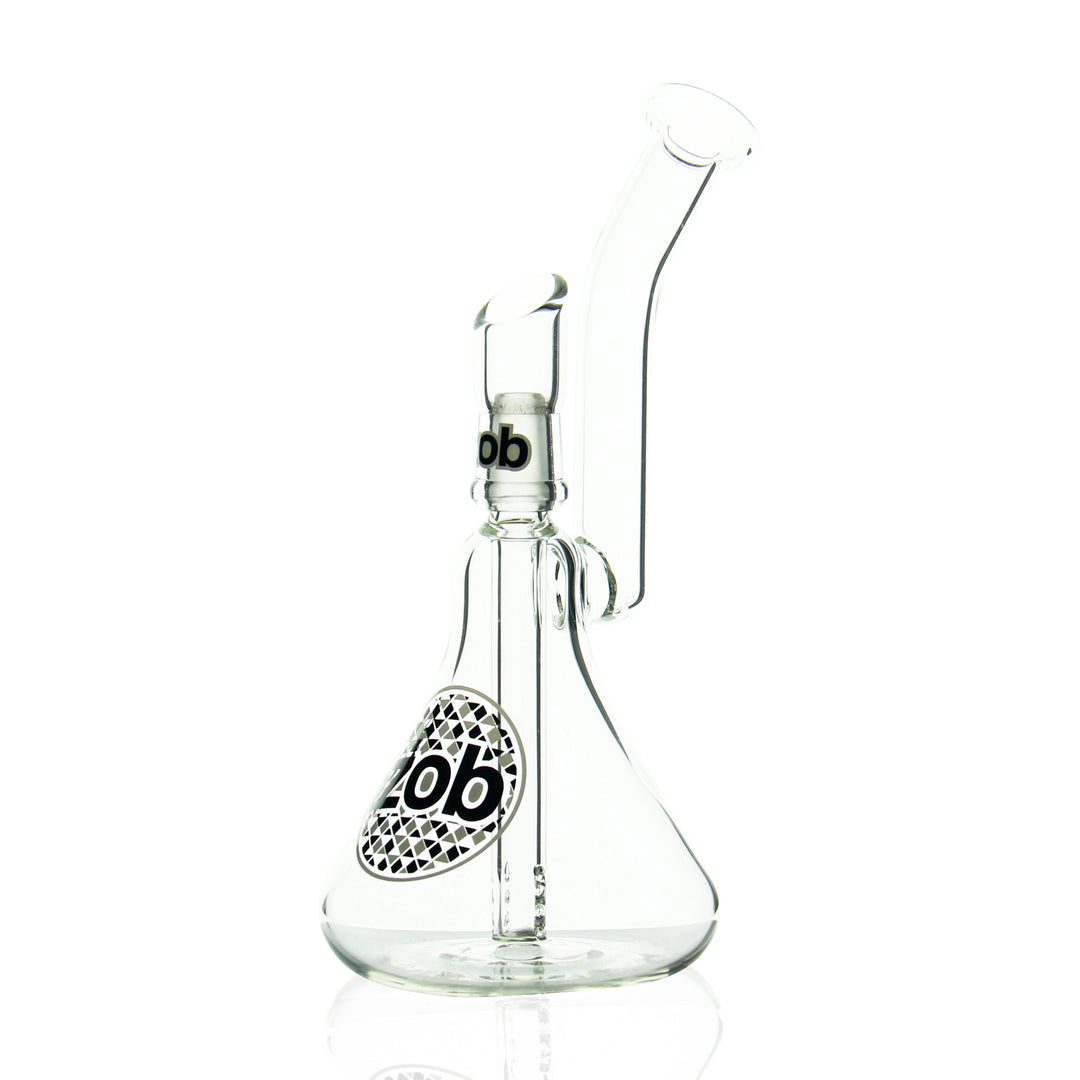 ZOB Glass Princess Wubbler black and white bong with 14mm male joint