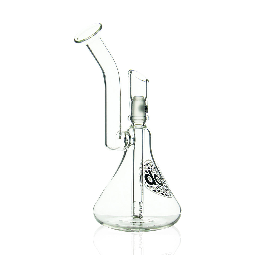 ZOB Glass Princess Wubbler black and white side view of wubbler chamber